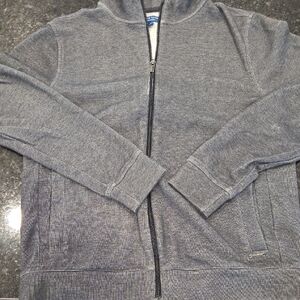 Cole Haan Men's Charcoal Zip-Up Sweater